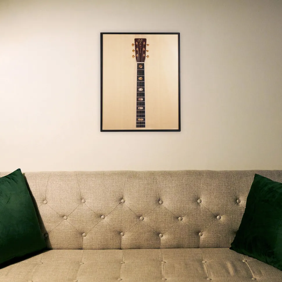 1942 D-45 Neck Framed Print