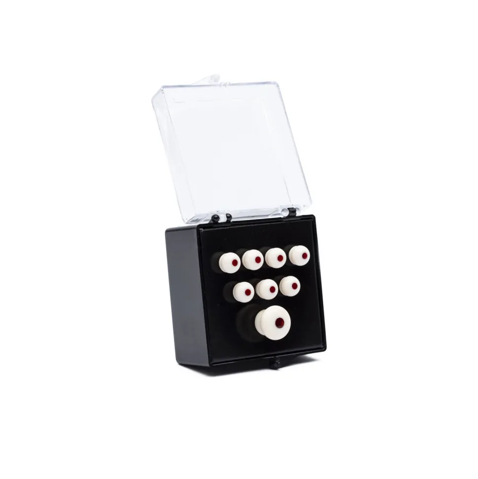 Authentic Series Bridge and End Pin Set (White w/ Tortoise Inlay)