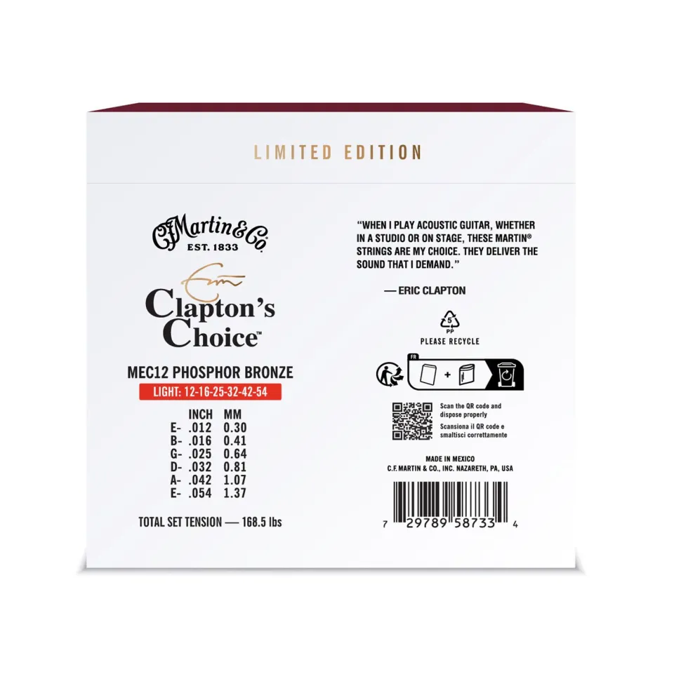 Clapton’s Choice Acoustic Guitar Strings
