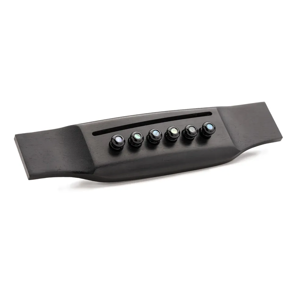 LUXE BY MARTIN® Bridge Pins (Gloss Black with Pearl)