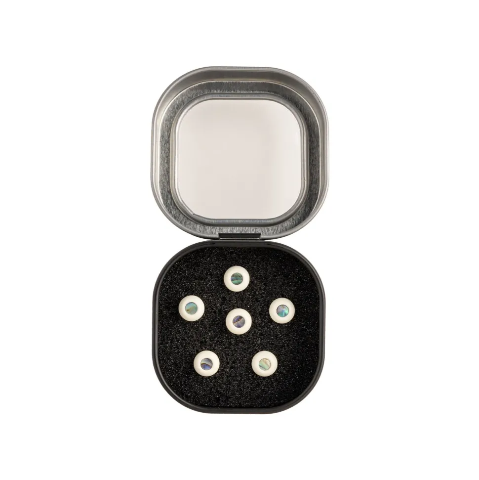 LUXE BY MARTIN® Bridge Pins (Bone with Pearl)
