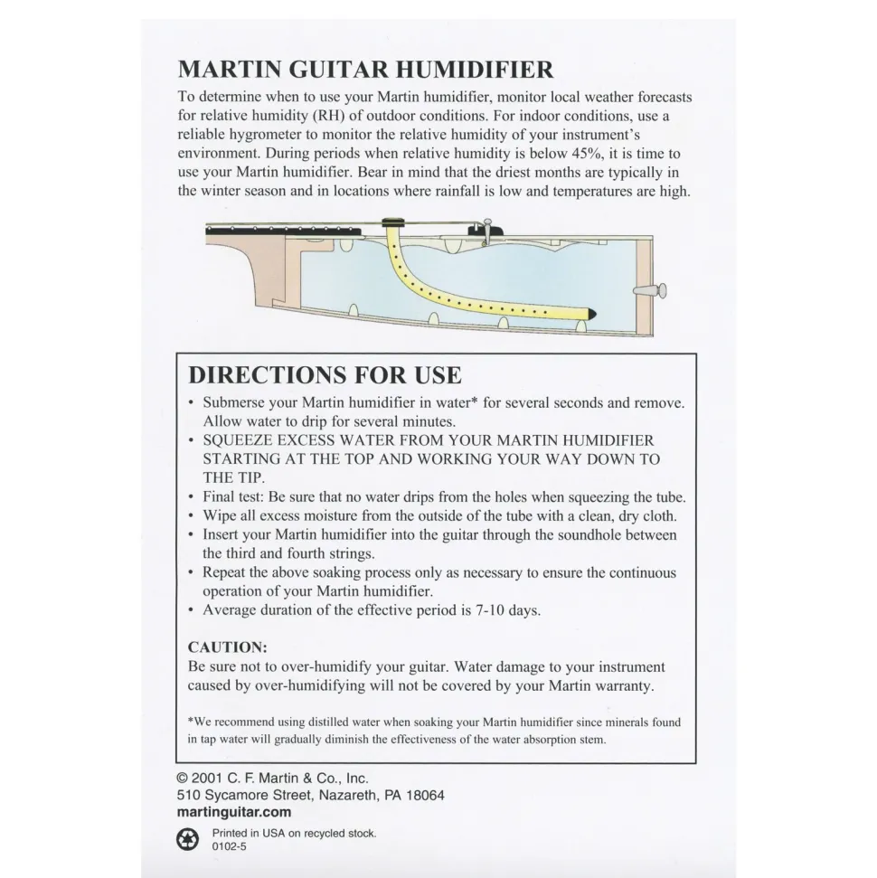 Martin Guitar Humidifier