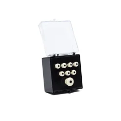 Martin Inlaid Bridge & Endpins - White/Black