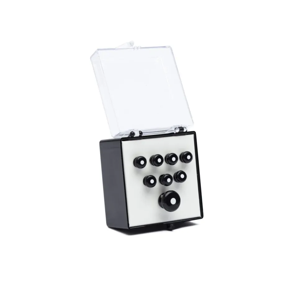Martin Inlaid Bridge & Endpins - Black/White