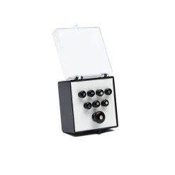 Martin Pearl Inlaid Bridge & Endpins (Black)