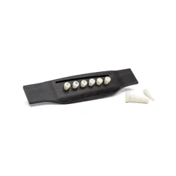 Martin Pearl Inlaid Bridge & Endpins (White)