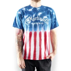 Martin Red, White & Blue Tie-Dye T-Shirt