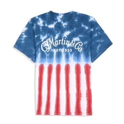 Martin Red, White & Blue Tie-Dye T-Shirt