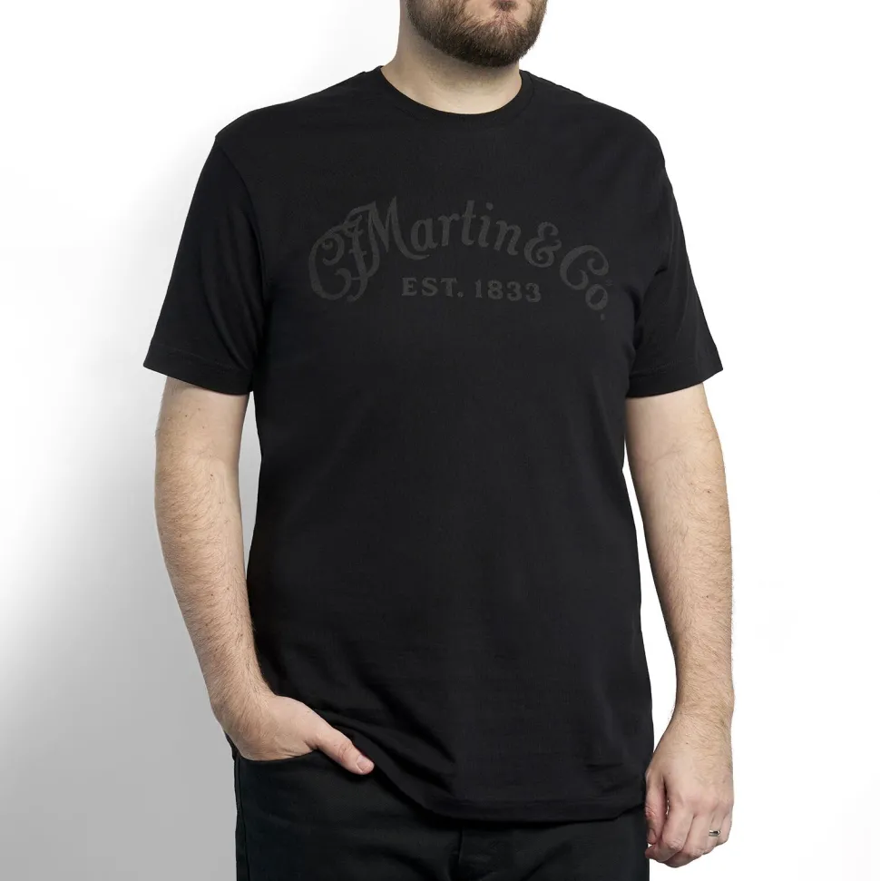 Martin Tone on Tone Black T-shirt