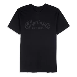 Martin Tone on Tone Black T-shirt