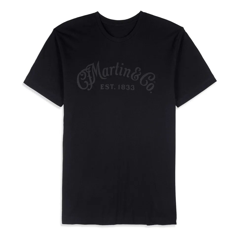 Martin Tone on Tone Black T-shirt