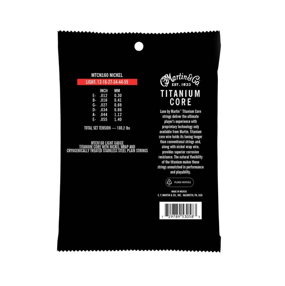 Titanium Core Guitar Strings